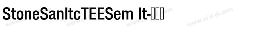 StoneSanItcTEESem It字体转换